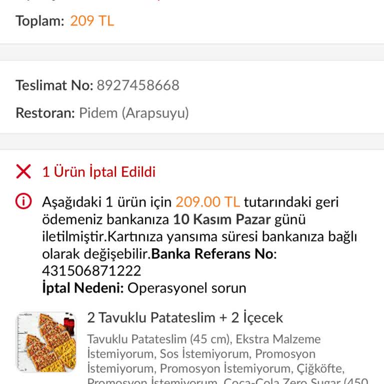 Sipariş İptali Ve Eksik Ürün Gönderimi Sorunu