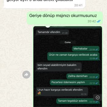 Geciken Sipariş Ve Güven Sorunu