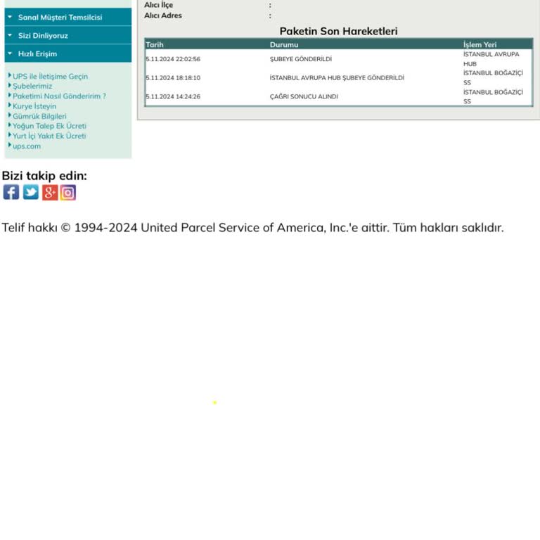 Eksik Alıcı Bilgileri Nedeniyle Kargoda Bekleyen Sipariş