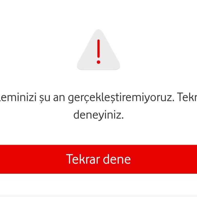 Vodafone FreeZone Başvuru Hatası Ve Kullanıcı Tanımlama Sorunu