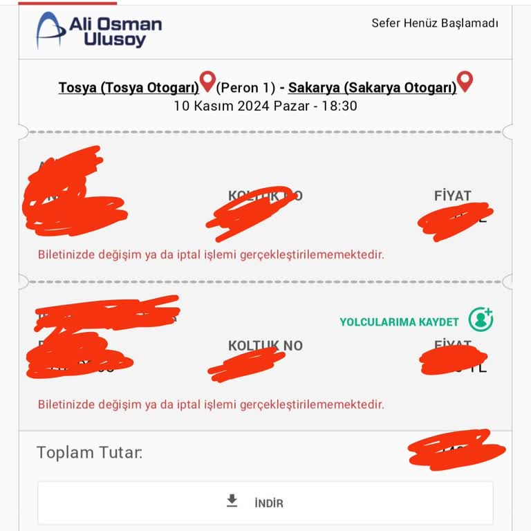 Otobüs Kalkış Saati Öncesi Yolcuya Saygısız Davranış