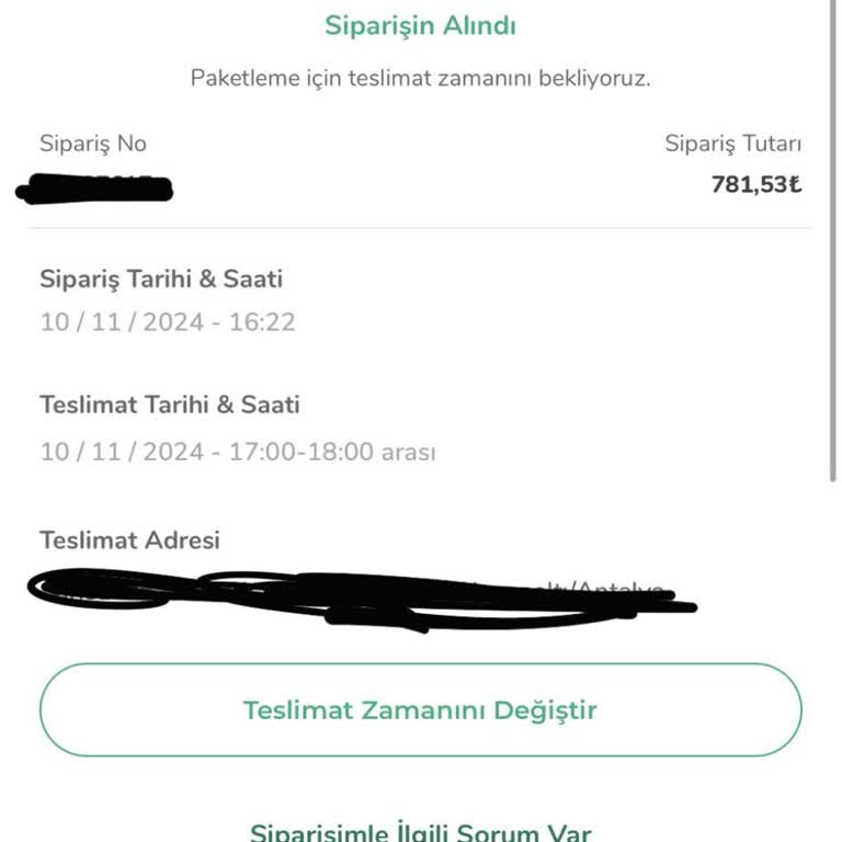 Teslimat Gecikmesi Ve Yetersiz Müşteri Hizmetleri Sorunu