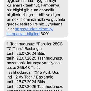 Türk Telekom'un Yanıltıcı Mesajları Ve Yüksek Fatura Şoku
