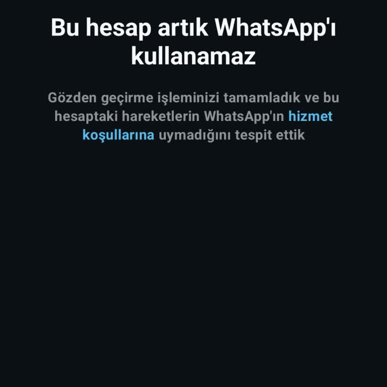 WhatsApp Hesabım Haksız Yere Engellendi