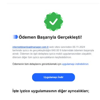 İnternet Download Manager Ödeme Sonrası Kod Gönderilmemesi Ve Destek Eksikliği