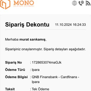 Mono Çelik Kapı: Teslimat Yalanları Ve Müşteri Hizmetleri Sorunu