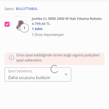 Fiyat Düşüşü Sonrası İptal Engeli