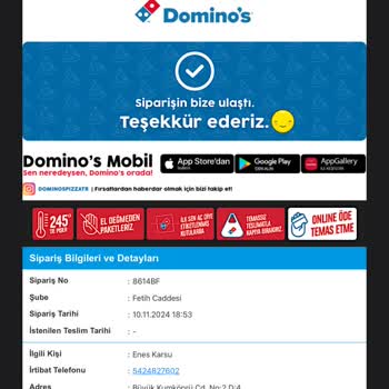 Teslim Edilmediği Halde Teslim Edildi Gösterilen Sipariş