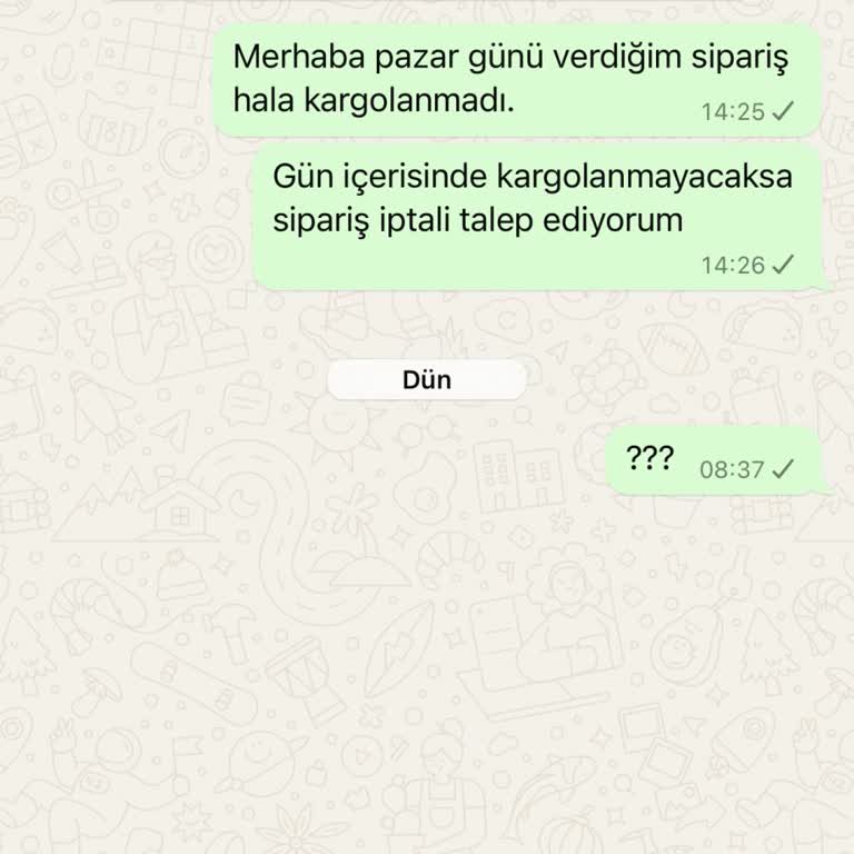 Doğum Öncesi Siparişim Hala Kargoya Verilmedi
