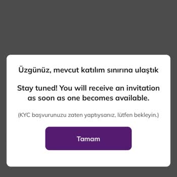 KYC Başvurusunda Tıkanma Sorunu
