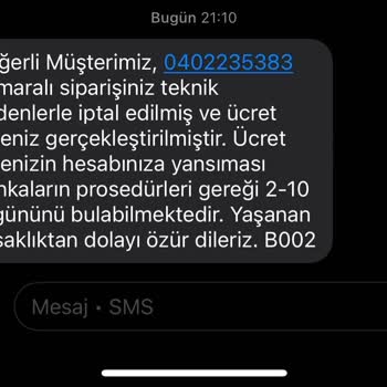 Kargolanmayan Ürün Ve Eksik İade Sorunu