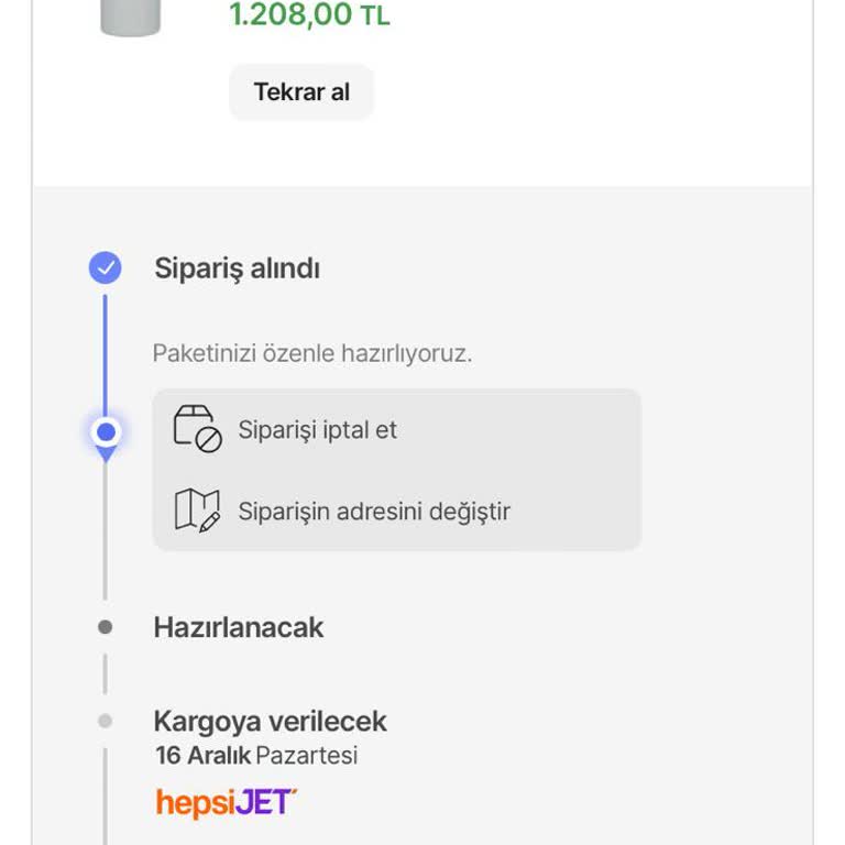Hepsiburada'da Stanley Termos Siparişimde Müşteri Hizmetleri Hayal Kırıklığı