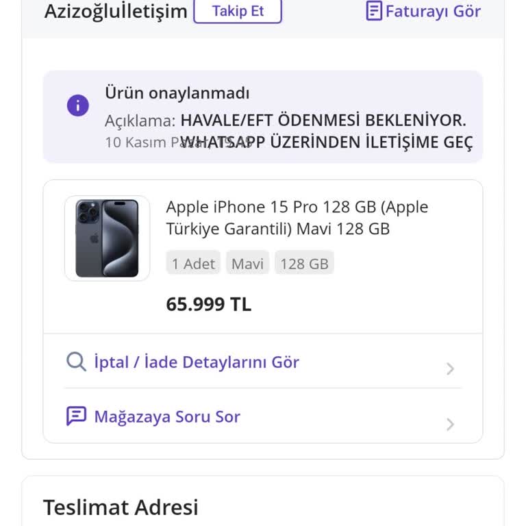 N11'de Şaşkınlık Yaratan İptal Ve Nakit Ödeme Talebi