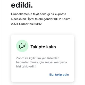 Zoom Pro Üyelik İptali Sonrası Haksız Ödeme Talebi