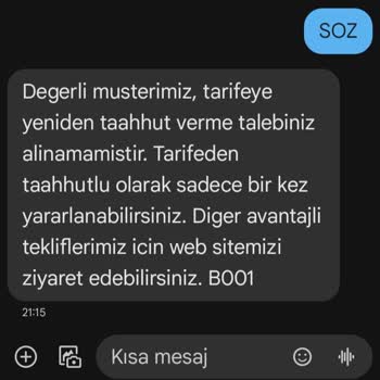 Türk Telekom Taahhüt Yenileme Sorunu