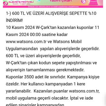 Watsons Çark Mesajları Sorunu