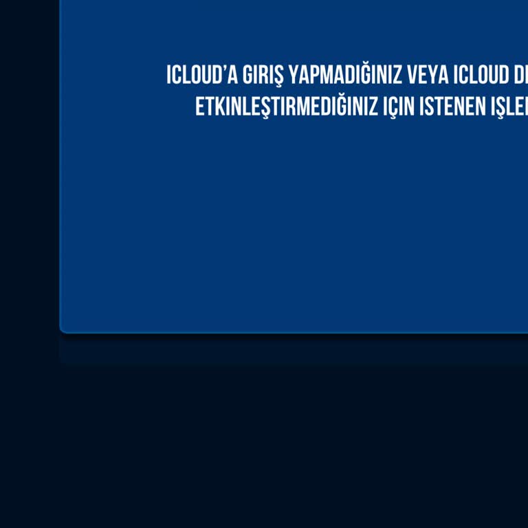 İcloud Bağlantı Sorunu: Hesabımı Kaybetmek İstemiyorum