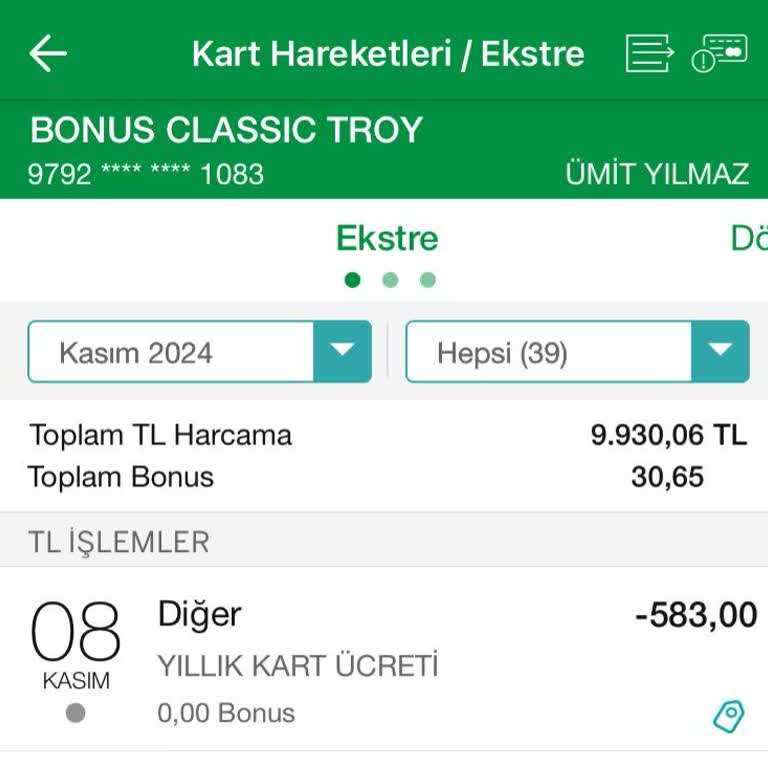Haksız Kart Aidatı Ve Yetersiz Çözüm Teklifi