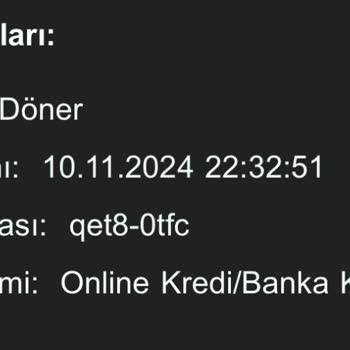Öncü Döner Teslimat Gecikmesi Ve Yanıltıcı Bilgi Sorunu