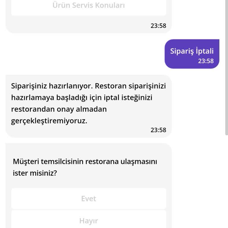 Yanlış Sipariş İptalinde Müşteri Mağduriyeti