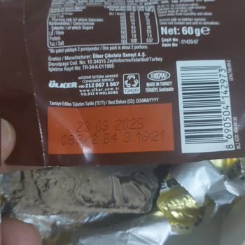 Ülker Bitter Çikolata: Bozuk Ürün Şoku