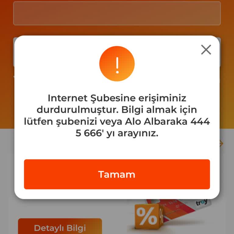 Yurt Dışından Albaraka İnternet Şubesine Erişim Sorunu