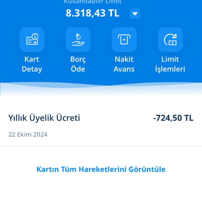 Kullanılmayan Karta Haksız Aidat Ücreti