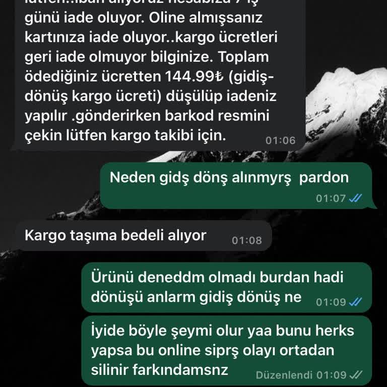 Modaadam Sitesinin İade Politikası Alıcıyı Zor Durumda Bırakıyor