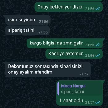Kargo Bilgisi Ve Ücret İadesi Sorunu