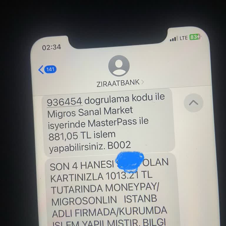 Yanlış Çekim Tutarı İle Karşılaştım