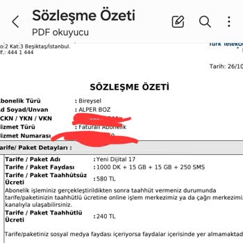 Yanlış Faturalandırma Sorunu Ve Sözleşme İhlali