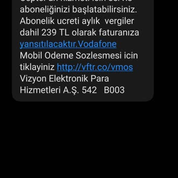 Vodafone Yanımda Şifre Sorunu Ve Beklenmedik Abonelik