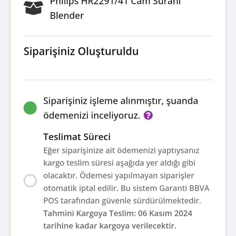 Kampanyalı Blender Alışverişinde İletişim Sorunu
