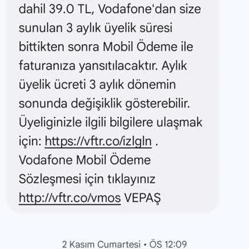 Vodafone Mobil Ödeme Sorunu Ve İstenmeyen Abonelikler