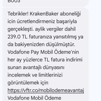 Vodafone Mobil Ödeme Sorunu Ve İstenmeyen Abonelikler