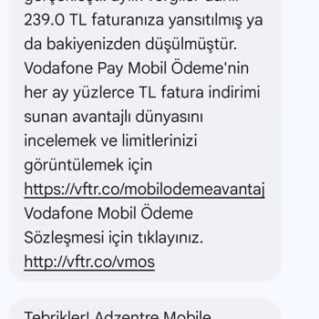 Vodafone Mobil Ödeme Sorunu Ve İstenmeyen Abonelikler