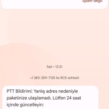 Şüpheli Kargo Mesajı Güvenlik Endişesi