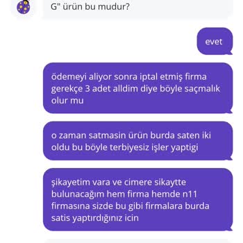 Evkiba'nın Keyfi Sipariş İptali Mağduriyeti