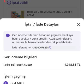 Evkiba'nın Keyfi Sipariş İptali Mağduriyeti