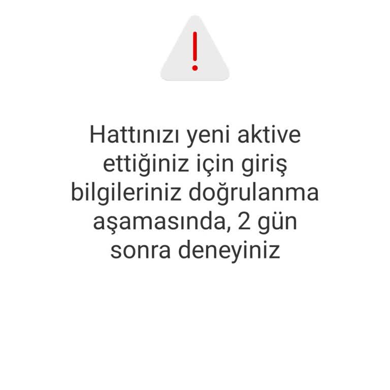 Vodafone Uygulamasında Sürekli Hata Mesajı
