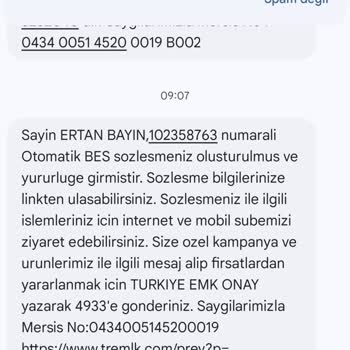 İzinsiz Otomatik BES Sözleşmesi Şoku