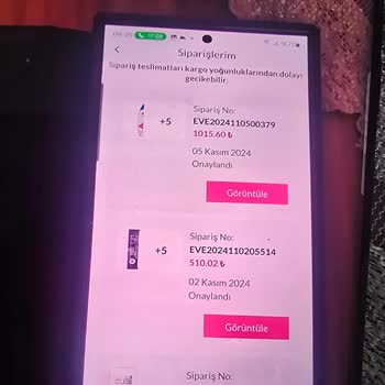 Eve Shop'tan Siparişlerim Nerede