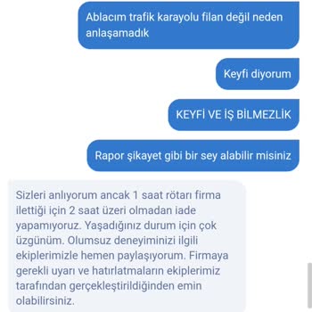 Obilet Müşteri Hizmeti Hayal Kırıklığı