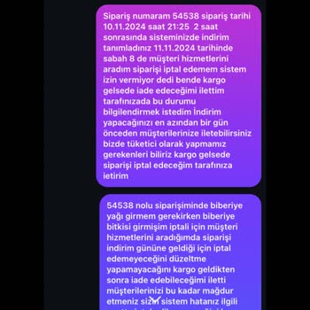 İndirim Sonrası Sipariş İptal Krizi