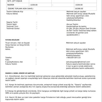 Vivense'den Teslimat Ve İletişim Sorunları