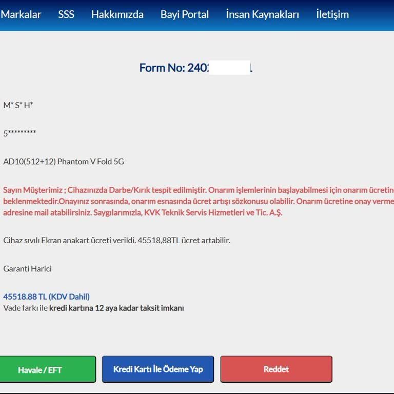 Tecno Phantom V Fold: Garanti Dışı Kalan Ekran Sorunu Ve Aşırı Tamir Ücreti