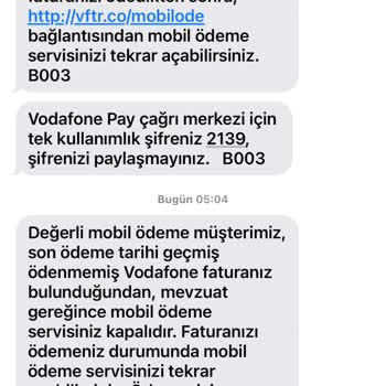 Vodafone'da Mobil Ödeme Sorunu Ve Çözüm Bulunamayan Mağduriyet