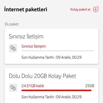 Vodafone Hediye İnternet Sorunu