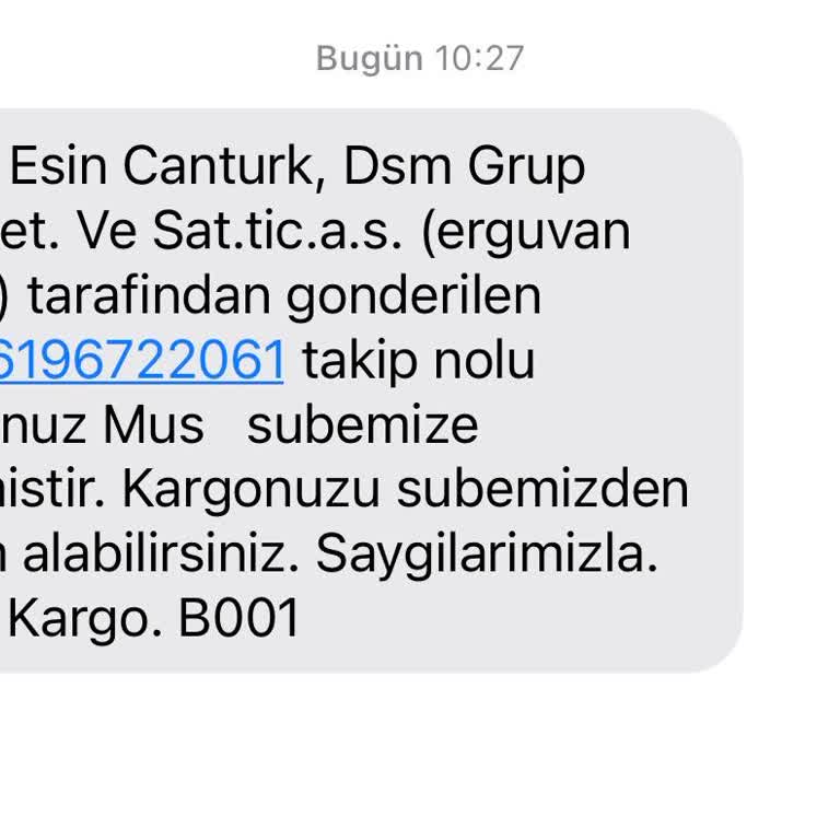 Kargo Teslimatında Yaşanan Mağduriyet