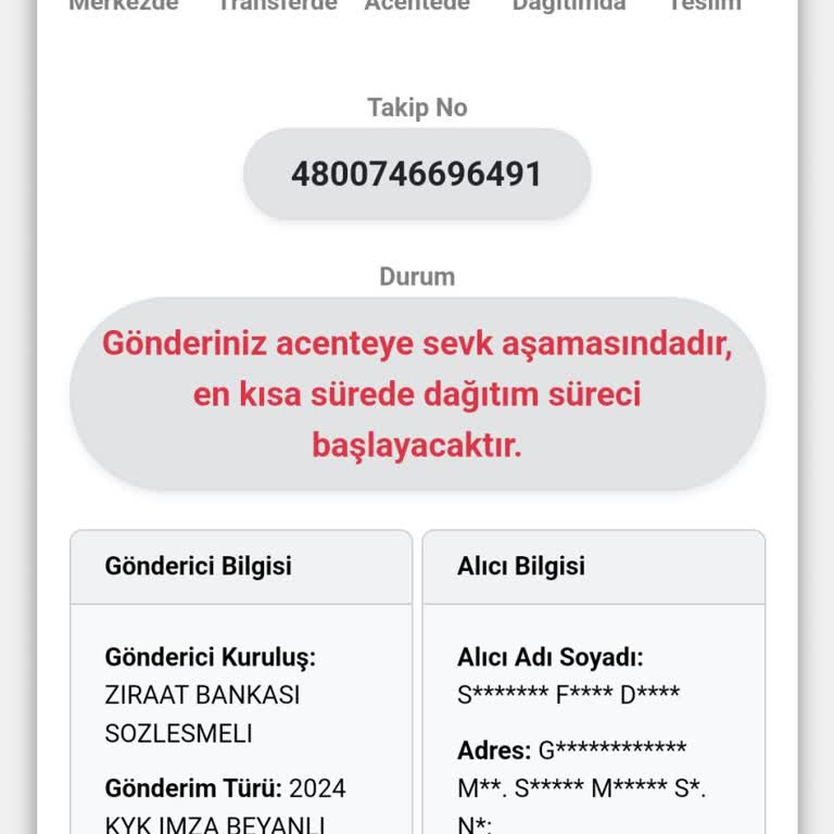 Kayıp Gönderi Ve Yanıltıcı Konum Bilgisi